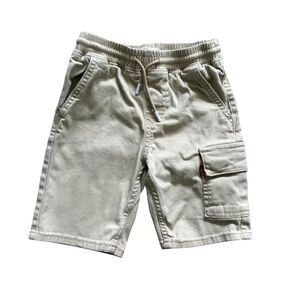 Levi’s Boy's Cargo Pocket Drawstring Shorts Khaki Play Elastic Size 6 Small